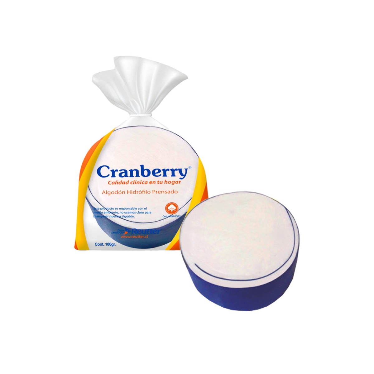 ALGODON HIDROFILO PRENSA CRANBERRY 100G.