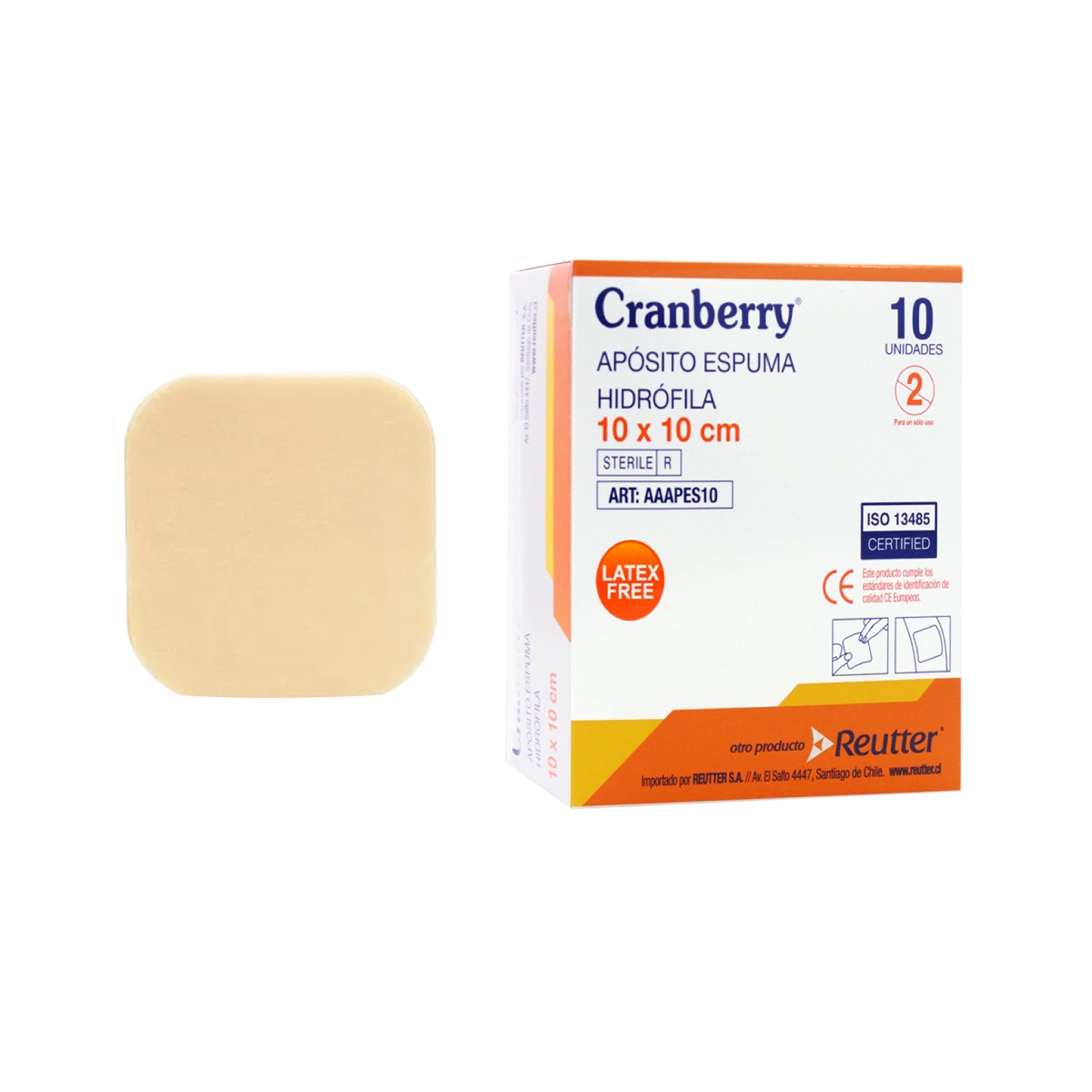APOSITO ESPUMA HIDROFILA 10X10 CAJA X 10 UNIDADES