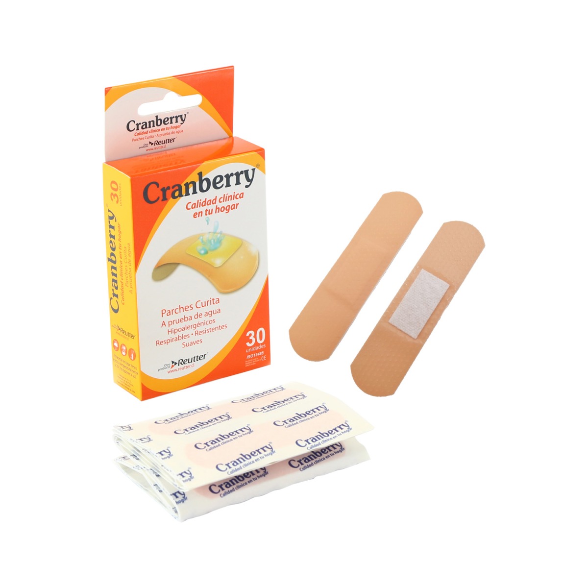 PARCHE CURITA RESISTENTE AL AGUA CAJA X 30 UNIDADES