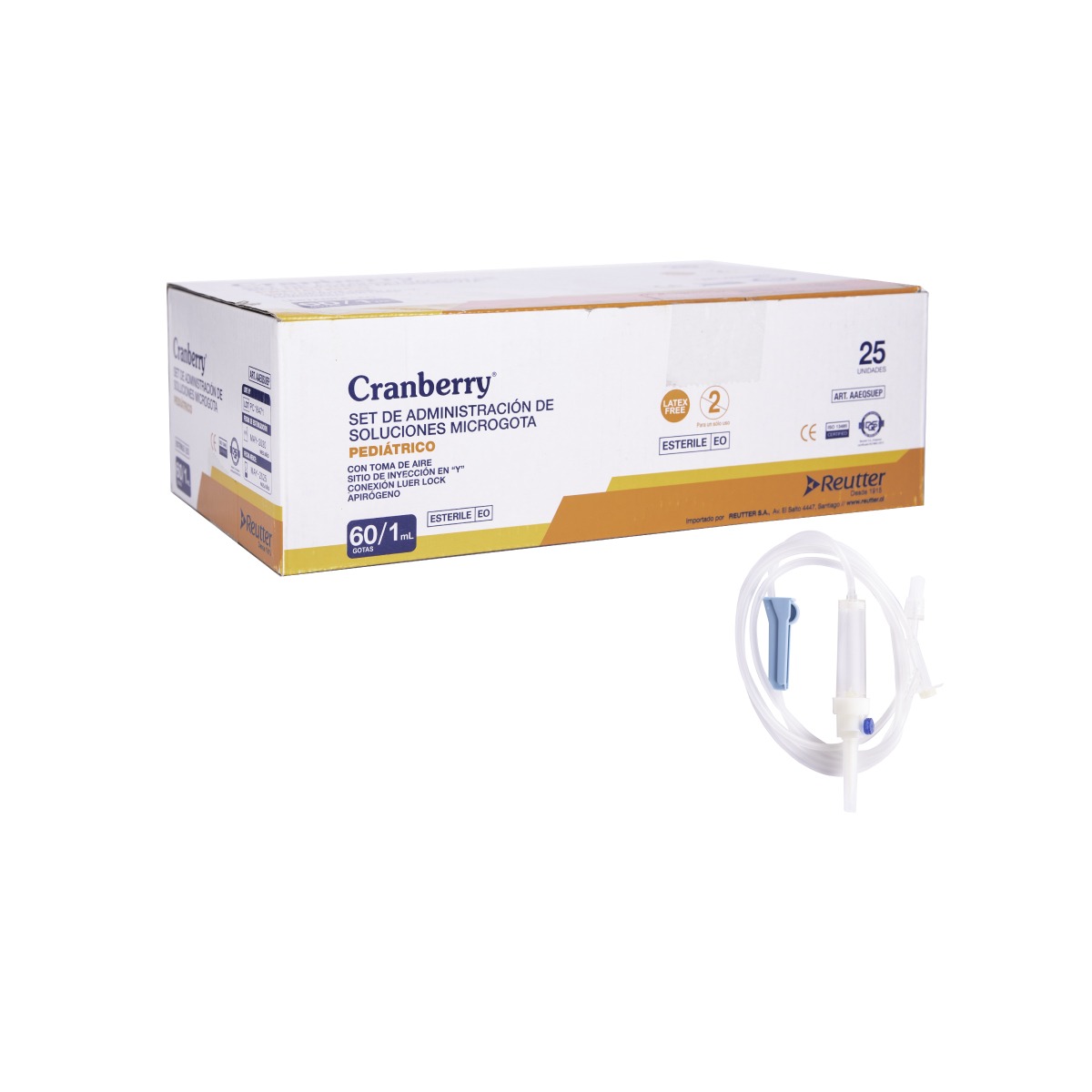 SET DE ADMINISTRACIÓN DE SOLUCIONES MICRO 60 G/ML X 25 UNIDADES
