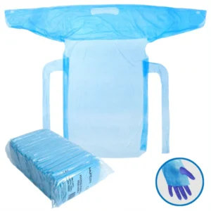 MUNCARE PECHERA PLASTICA CON MANGA Y OJAL DESECHABLE 90X120CM POR UNIDAD