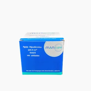 MUNCARE AGUJA HIPODERMICA 30GX1/2 CAJA X 100 UNIDADES