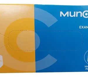 GUANTE EXAMINACION MUNCARE LATEX AQL 1.5 CAJA X 100 UNIDADES