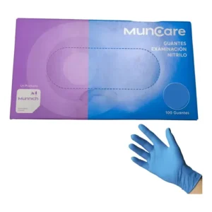 MUNCARE GUANTE EXAMINACION NITRILO SIN POLVO CAJA X 100 UNIDADES