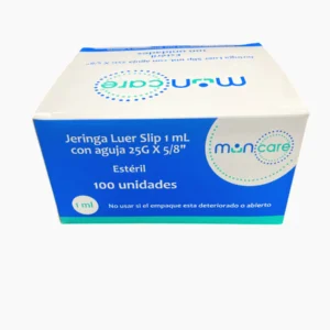 MUNCARE JERINGA TUBERCULINA 1ML 25GX5/8 CAJA X 100 UNIDADES
