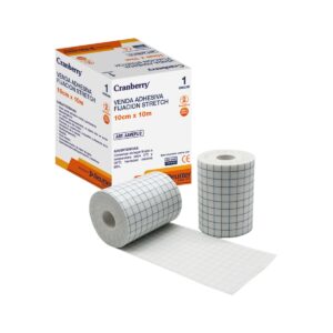 VENDA ADHESIVA FIJACION STRETCH 5CMX10CM CRANBERRY